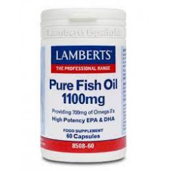 ACEITE PURO DE PESCADO 1100MG 60 CAP LAMBERTS