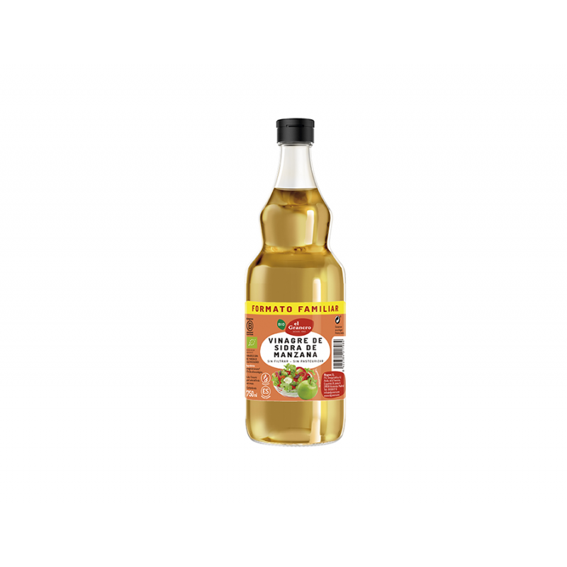 VINAGRE DE SIDRA DE MANZANA SIN FILTRAR ECOLÓGICO. EL GRANERO