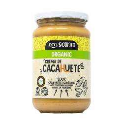 CREMA DE CACAHUETE ECOLÓGICA 350GR ECOSANA