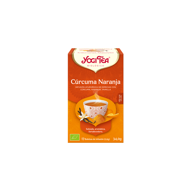 YOGI JENGIBRE NARANJA Y VAINILLA 17 FILTROS YOGI TEA