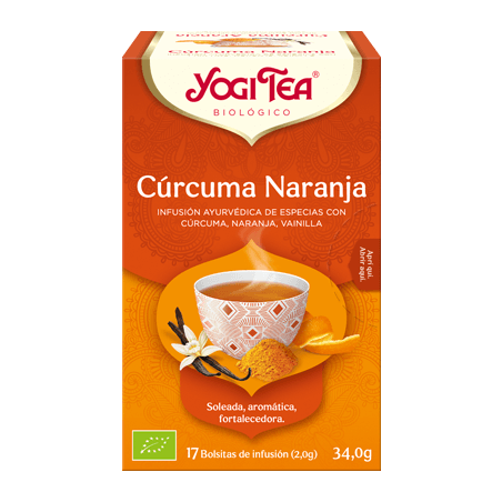 YOGI JENGIBRE NARANJA Y VAINILLA 17 FILTROS YOGI TEA
