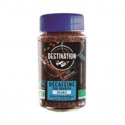 CAFÉ DESCAFEINADO LIOFILIZADO SOLUBLE BIO 100GR DESTINATION