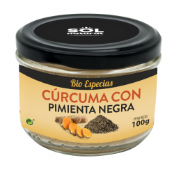 CÚRCUMA CON PIMIENTA NEGRA ECOLÓGICA 100GR SOL NATURAL