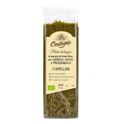 Capellini con ajo y perejil Ecológicos Castagno