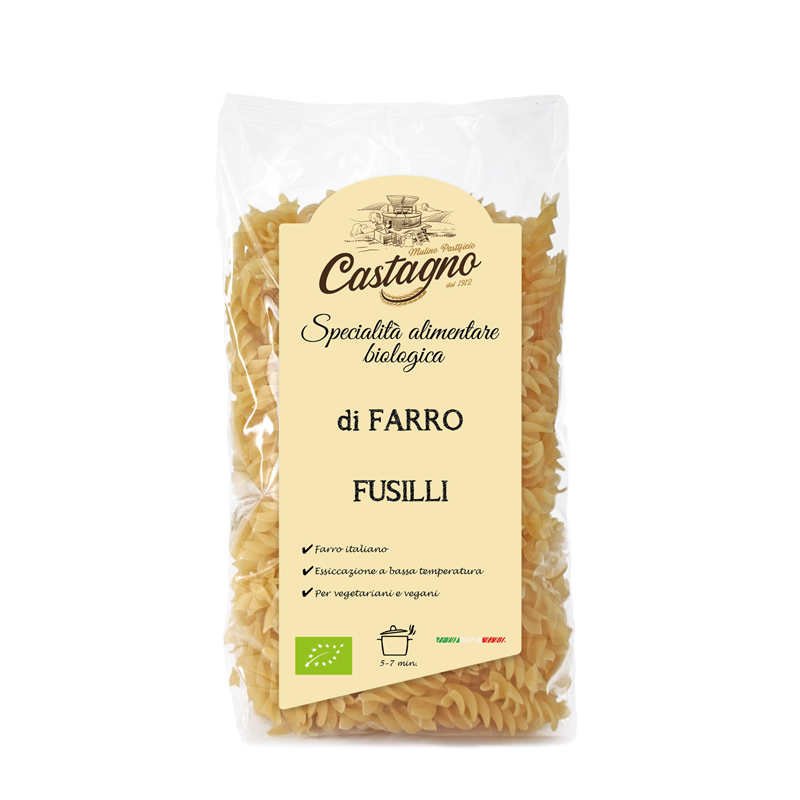 Espirales de espelta ecológicas Castagno