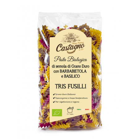 Espirales de remolacha y albahaca Ecológicas Castagno