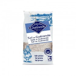 Compra al mejor precio sal gruesa gris de Guerande, sin aditivos y recogida a mano.