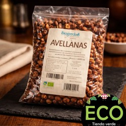 Compra al mejor precio avellanas crudas ecológicas con piel Biogredos en Ecotiendaverde