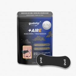 Gudslip caja de tiras nasales con detalle de una tira nasal