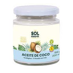 ACEITE ECOLÓGICO DE COCO. SOL NATURAL