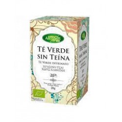 TÉ VERDE SIN TEÍNA ECOLÓGICO 20 FILTROS ARTEMIS