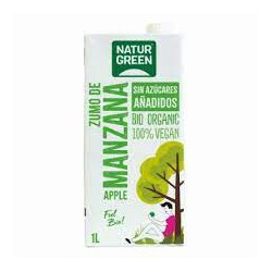 ZUMO DE MANZANA ECOLÓGICO 1L NATURGREEN