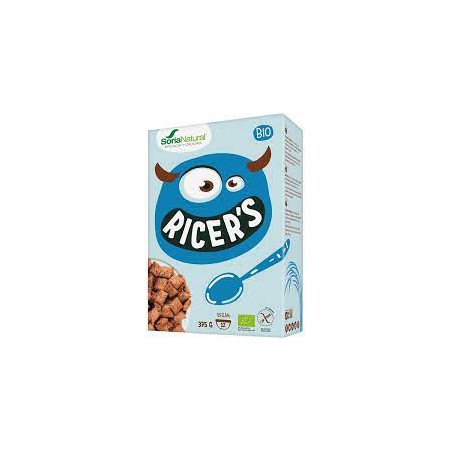 CEREALES DE ARROZ Y CHOCOLATE SIN GLUTEN ECOLÓGICOS SORIA NATURAL