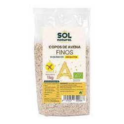 COPOS DE AVENA FINOS ECOLÓGICOS 1KG SOL NATURAL