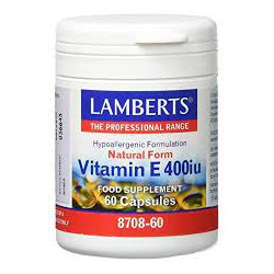 VITAMINA E 400 60 TABLETAS LAMBERTS