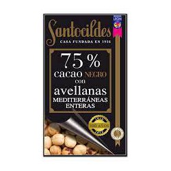 CHOCOLATE CON AVELLANAS AL 75% SANTOCILDES
