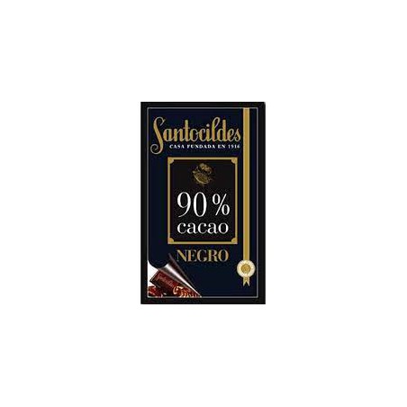 CHOCOLATE NEGRO 90% CACAO SANTOCILDES