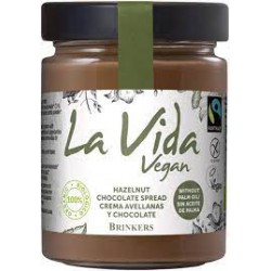 CREMA DE CHOCOLATE Y AVELLANAS ECOLÓGICA 270GR LA VIDA VEGAN